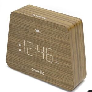 Capello Brown Digital Alarm Clock
